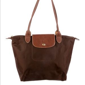 brown longchamp shoulder bag